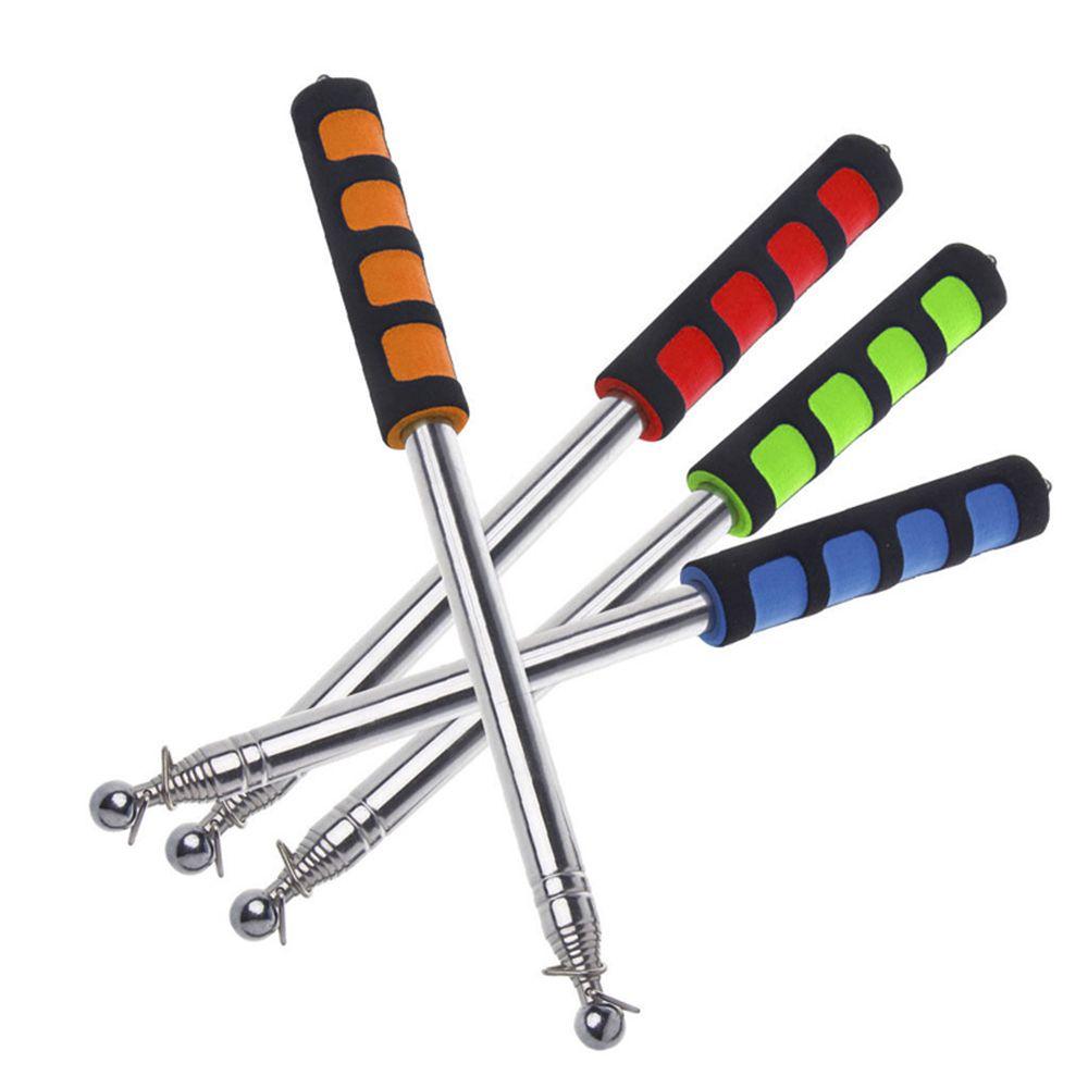 Телескопический флагшток из нержавеющей стали, портативный, 1,4 м/1,6 м/2 м, флагшток для экскурсовода, презентация PPT, указатель для учителей, учебные пособия