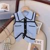 Летний контрастный вязаный жилет без рукавов Xiaoxiang: Шикарный стиль знаменитостей