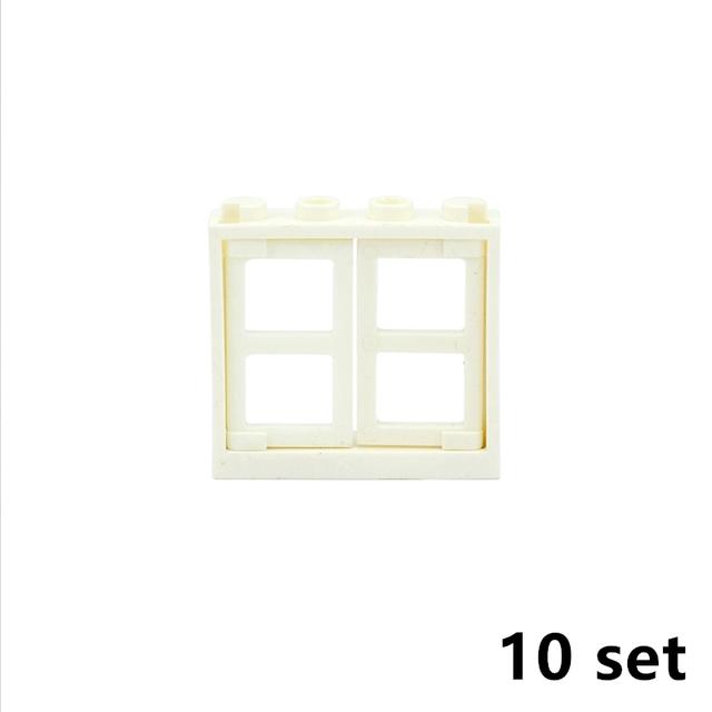City Window Building Up Cubes Custom Build House Door Frame Glass Bricks Parts Fits 60594 60616 60621 60596 MOC Educational Tool Parts Fo