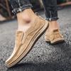 Мужская деловая прогулочная обувь 2024 года, модная кожаная обувь, стильные универсальные мокасины для мужчин, новое поступление, дышащие мужские кроссовки