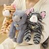 Lovely Simulation Lying Cat Plush Toys Kawaii Stuffed Soft Animal Dolls for Children Girls Birthday Christmas Gifts