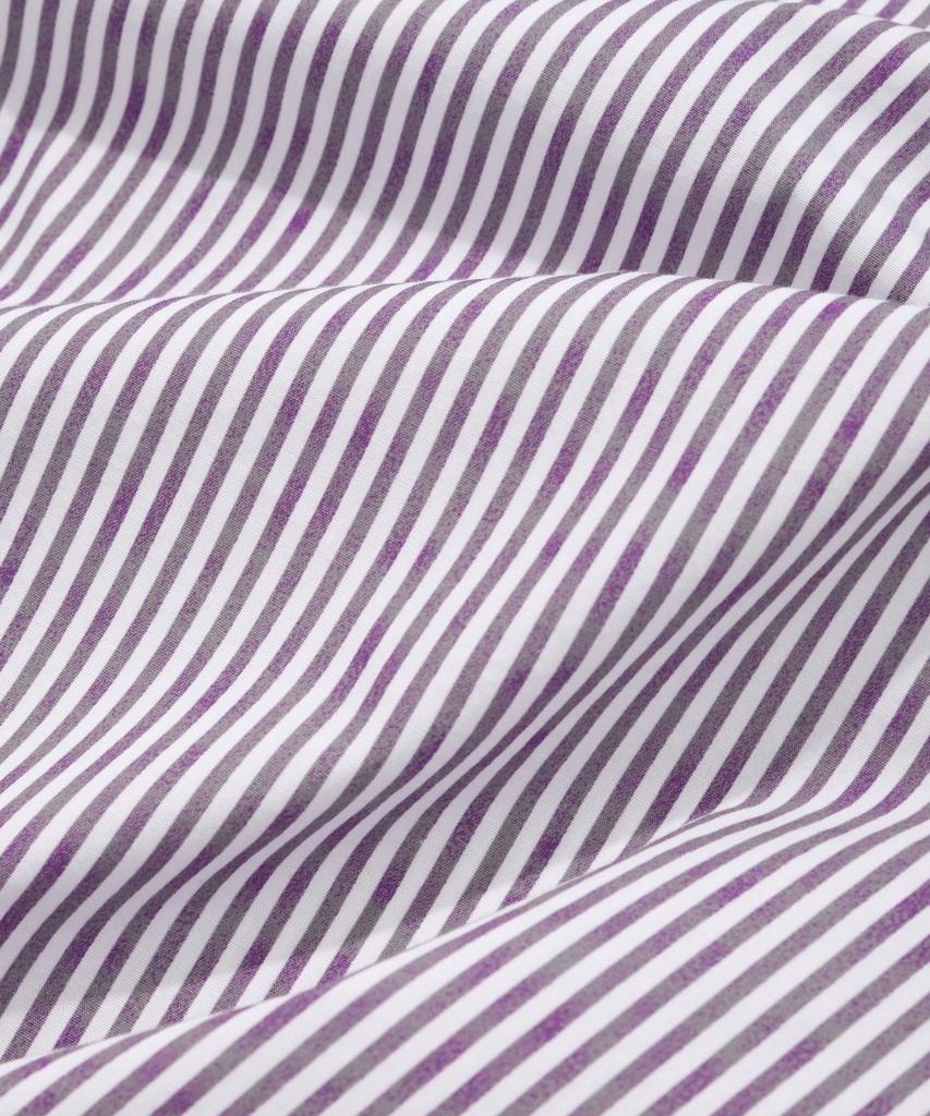 COVERNAT Drawing Stripe Half Shirt Purple