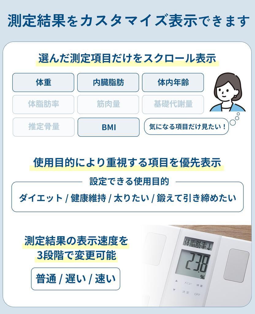 TANITA Body Composition Scale, 50g, Made In Japan, Black, BC-331 BK, Double LCD Display for Easy Reading, Stand-Up Storage