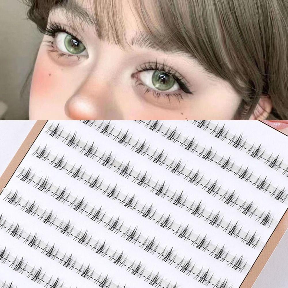 Makeup Fluffy False Eyelashes Dense Segmented Eyelashes Bundles  Beauty