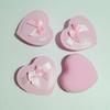 2/5 шт. пуховок для макияжа в форме сердца с бантом, которые можно использовать как в сухом, так и во влажном виде. Пуховка для пудры Cotton Candy Air Cushion