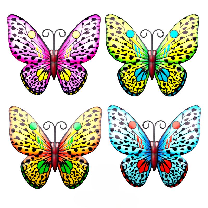 Metal Butterfly Wall Decor Outdoor Fence Wall Art Decoration,hanging Garden Patio Living Room Bedroom Terrace Balcony,gifts for Family and Friends