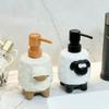 Керамический диспенсер для санитайзера для рук на кухню, многофункциональный, для раковины в ванной, с дозатором для геля для душа, пустая бутылка, аксессуары для ванной комнаты