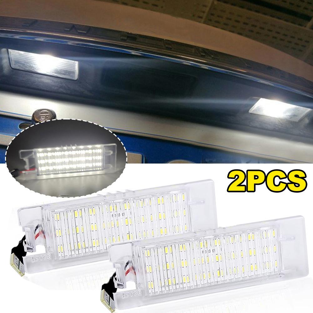 Светодиодная подсветка номерного знака для Opel Vectra C Astra J H Zafira B Insignia Corsa C D Meriva A Tigra B 2 шт. Canbus Фонарь номерного знака Подсветка номерного знака 2