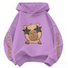 Capybaras Child Hoodies & Sweatshirts Cute Cartoon Capibara Print Children's Sweatshirt Hoody Boys Girls Kawaii Casual Tops