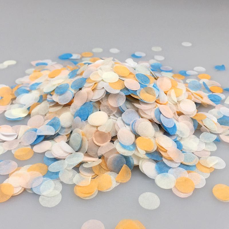 1000pcs/bag 1cm Paper Confetti Mix Color for Wedding Birthday Party Decoration Round Tissue Balloons 10g Baby Shower Decorations 5