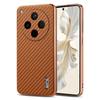 AZNS For Oppo Find X8s+ 5G Case Electroplating Carbon Fiber Texture PU + TPU Phone Cover