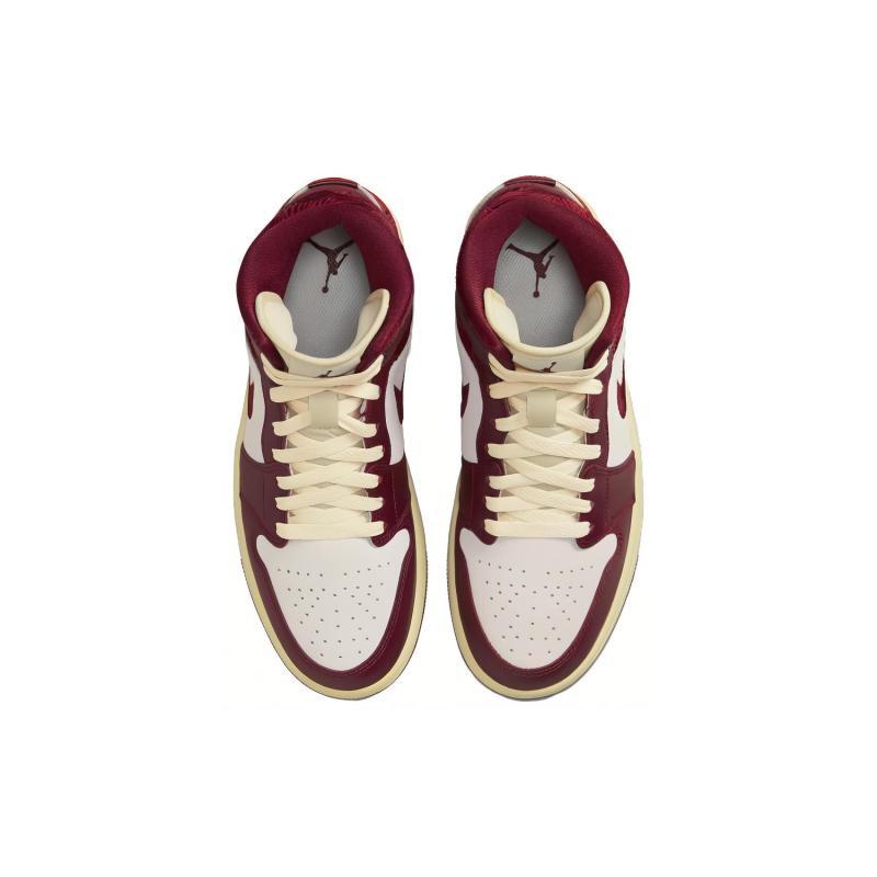 Женские кроссовки Air Jordan 1 Mid Se 'Red Cream' Jordan DZ2820-601