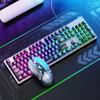 AOC KM410 Проводная RGB Игровая Клавиатура Мышь Комбо с Ковриком для Мыши