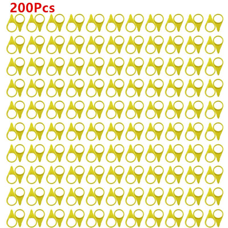 200Pcs Checkpoint Loose Wheel Lugs Nut for 32mm 33mm Nut HighsVisibility Yellow Wheel Check