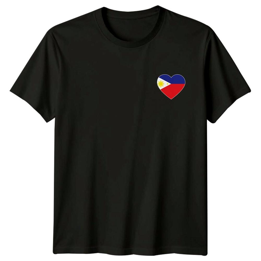 Philippines Flag Heart Shape Countries Mens TShirt Womens Graphic Tee Unisex T-Shirt