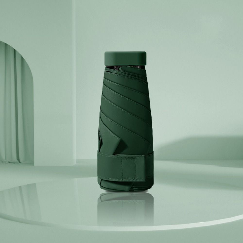 Пятислойный мини-зонт от солнца UPF50, ручной зонт-парасоль, практичный складной карманный зонт для улицы