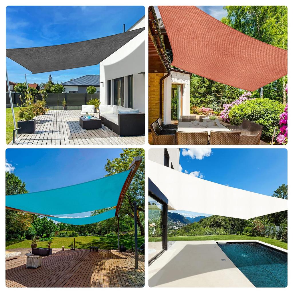 SUNNY GUARD Sunshade, 2.5x3m, Ivory, Square Sunshade