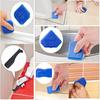 Glue Scraper Metal Spatula Head High Hardness Wear-Resistant Detachable Rubber Head Flexible Replacement 3-in-1 Shovel Scraper Angle Tool