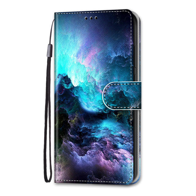 Модный кожаный флип-чехол для Samsung Galaxy S22 Plus Ultra S10 S10e E, персонализированный расписной кошелек, держатель для карт, подставка, обложка для книги