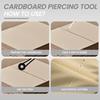 Картонный дырокол Сверхпрочный Пластиковый Ручной Картонный Дырокол Перфоратор Резак Инструмент для Биговки Портативный