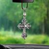 Металлический Крест Иисус Автомобильное Зеркало Заднего Вида Подвеска Для Автомобиля Подвесные Аксессуары Для Стайлинга Авто Украшения