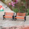New Resin Miniature Bench Stools Micro Landscapes Park Chair Figurines Crafts Succulents Bonsai Doll House Fairy Garden Decor
