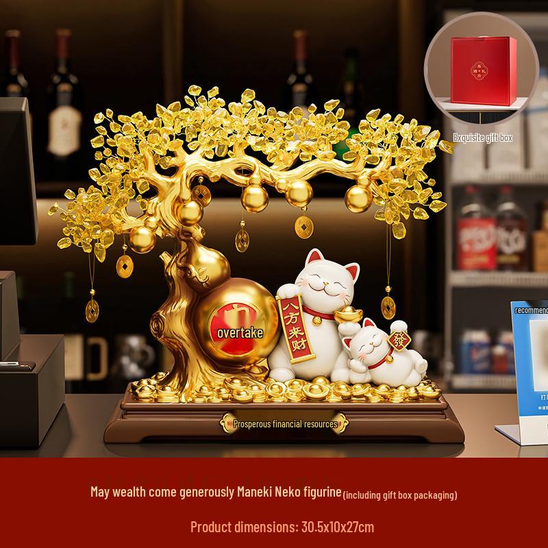 2025 Luxury Cat Figurine: Perfect for Entryway, Wine Cabinet, or Reception Desk Decor