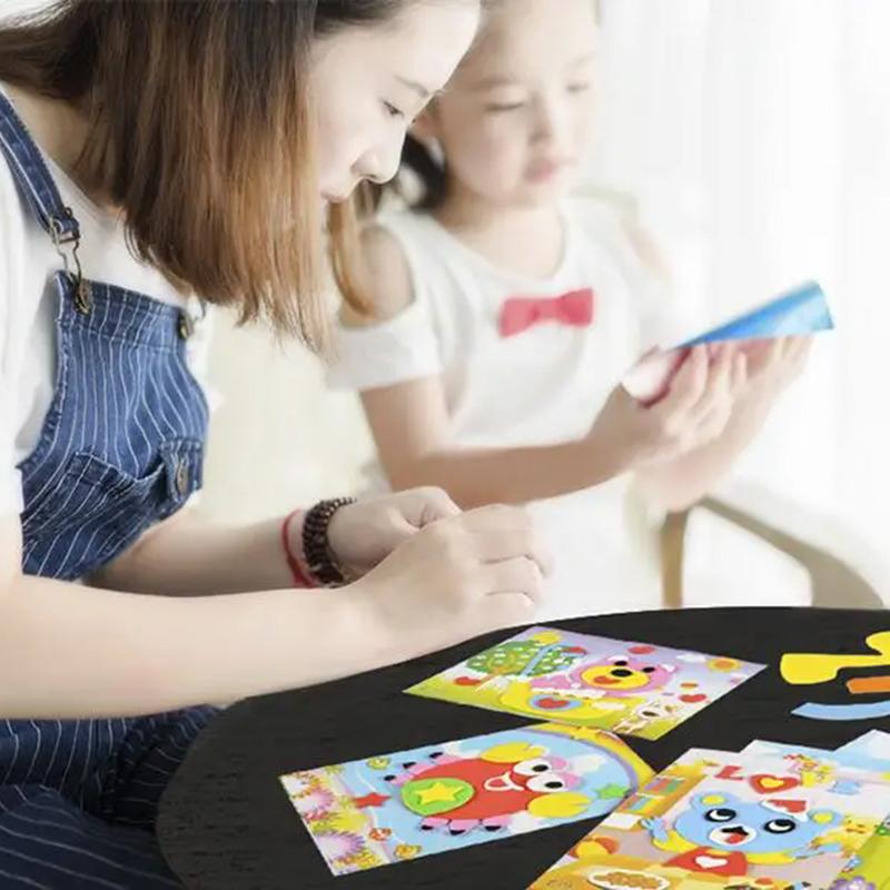 5/10/20 шт. ЕВА Пена Декоративная живопись Милый Мультяшный Животный 3D Пазл Наклейки Бытовая Настенная Настольная DIY Украшение TMZ