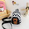 Adorable And Trendy Light Up Bear Canvas Crossbody Bag For Kids With Fun Patterns