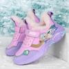 Autumn and Winter New Style Children's Cotton Warm Sports Running Shoes High-top Cotton Shoes Snow Shoes Children's Shoes Basketball Shoes Girl Shoes