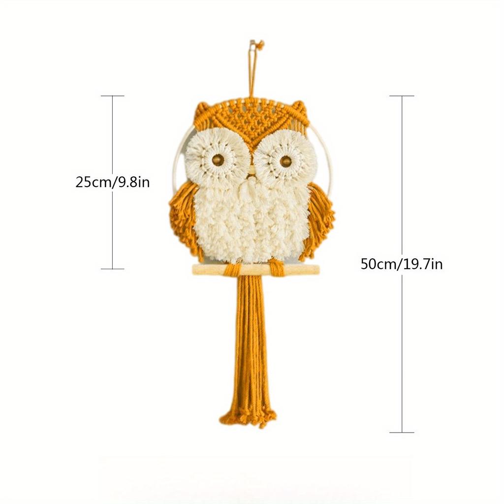 1 шт. Креативный домашний настенный декор Гобелен Настенный декор Ручной работы Гобелен с совой Подходит для подарков друзьям и семье