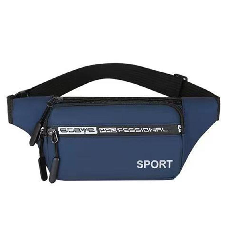 Поясная сумка унисекс, мужская многофункциональная водонепроницаемая спортивная сумка большой емкости, кассовый аппарат, деловая сумка, износостойкая сумка для бега, оксфордская поясная сумка