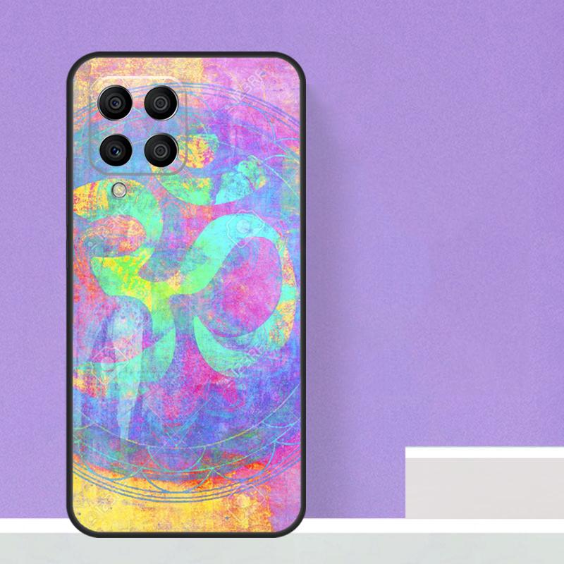 Аум Ом Символ Йоги Фитнес Зал Для Samsung Galaxy M15 M55 M13 M33 M53 M21 M31 M51 M30s M20 M14 M34 M54 M12 M32 M52 Чехол