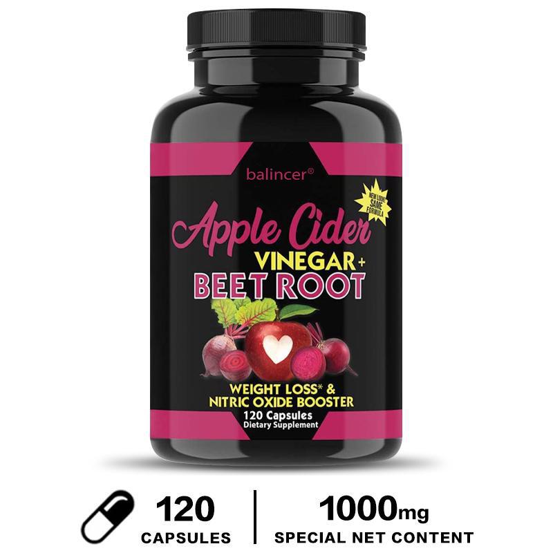 Apple Cider Vinegar Powder 500 Mg Dietary Supplement, Organic Herbal Extracts Capsules