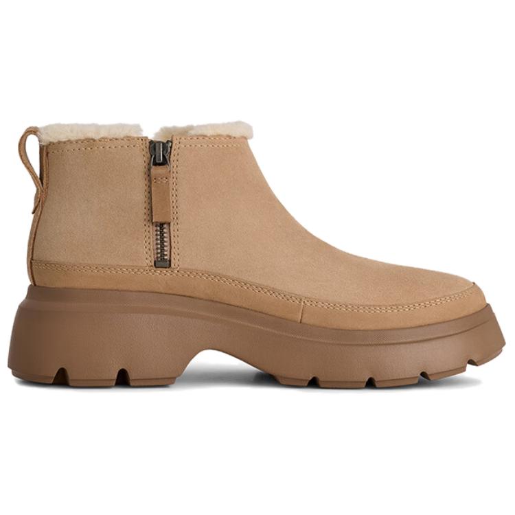 UGG Calimuze Ультра Мини Слипоны на Флисовой Подкладке, Минималистичные Модные Снегоступы Женские Песочные 1174495-SAN