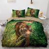 3D Printed Animal Tiger Comfortable Duvet Quilt Cover Pillowcase Bedding Set Children Bedroom Decoration Home Textile
