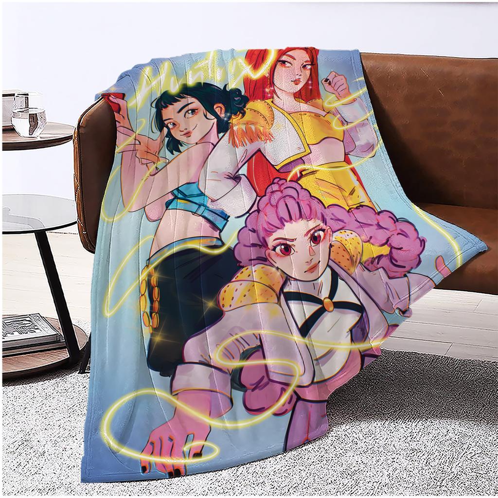 Flannel Digital Printed Blanket Conditioning Blanket Sofa Blanket Girl Gift