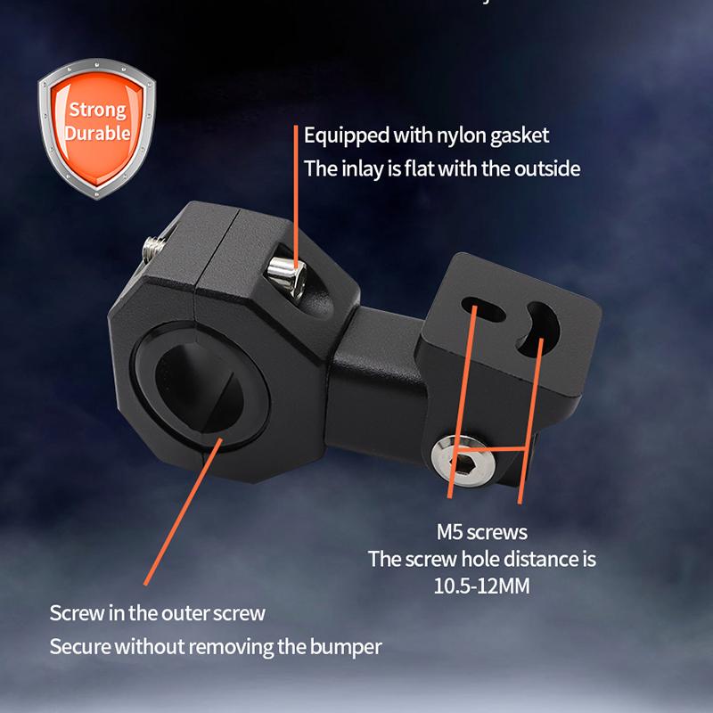 Мотоциклетные светодиодные фары, прожекторы, зажимы, кронштейны, зажим для трубки, комплект крепления для мотоцикла, противотуманные фары, аксессуары для мотоциклов