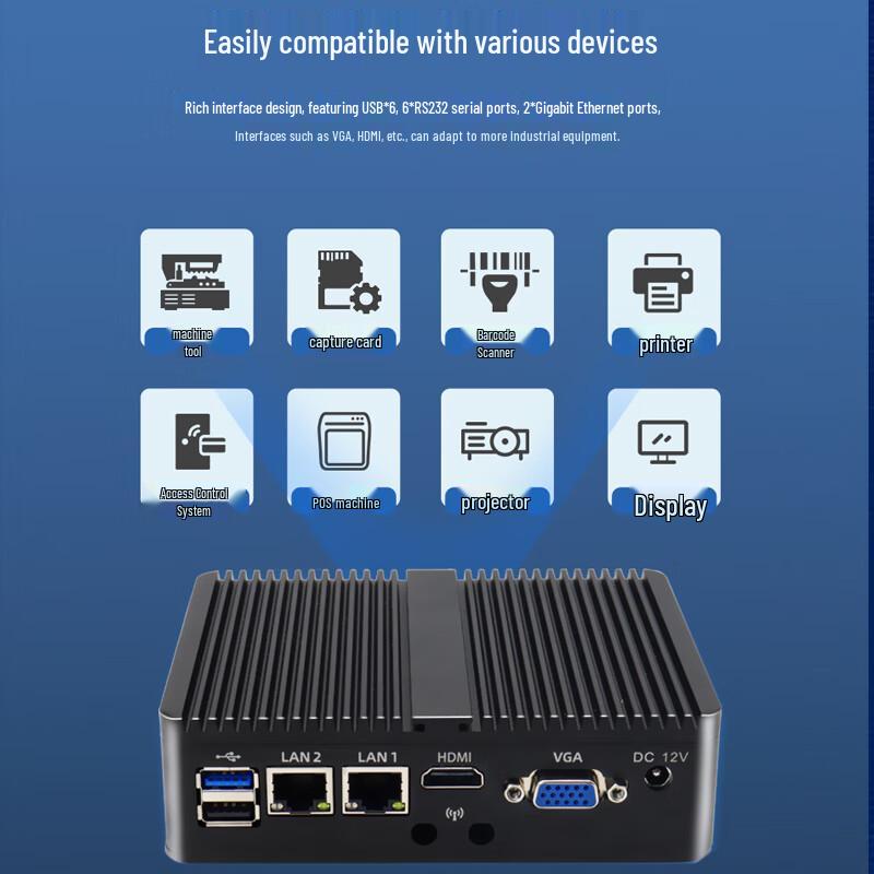 INCEER Безвентиляторный Мини-ПК для Промышленности и Бизнеса (Китайская версия)