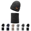 Outdoor Two-Piece Knitted Hat for Men Winter Warm Thick Ear Protection Wool Hat