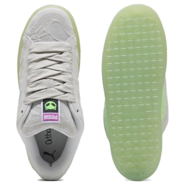 Puma Замшевые кроссовки унисекс XL Alien, цвет Silver Mist, Peaceful Blue, низкие, для повседневной жизни 402245-01