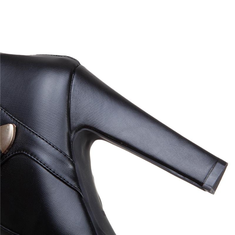 Женские ботильоны на высоком каблуке, осень-зима, новые, в европейском стиле, водонепроницаемые, на толстом каблуке, большие размеры, римские ботильоны