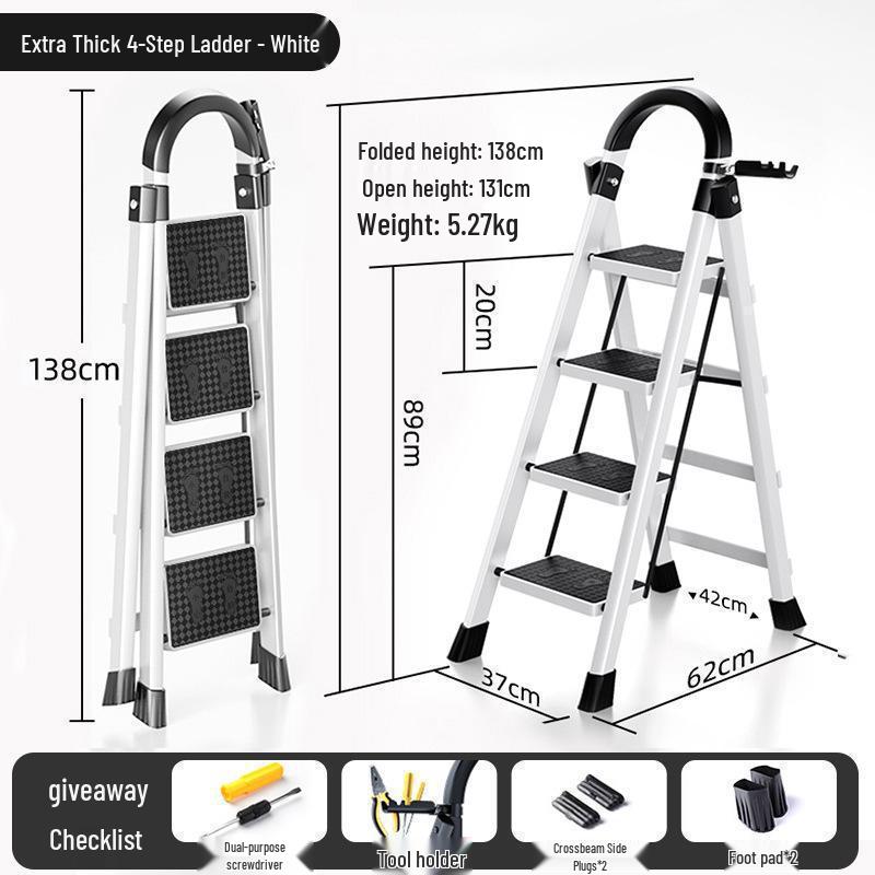 Многофункциональная складная телескопическая лестница-стремянка для бытового использования