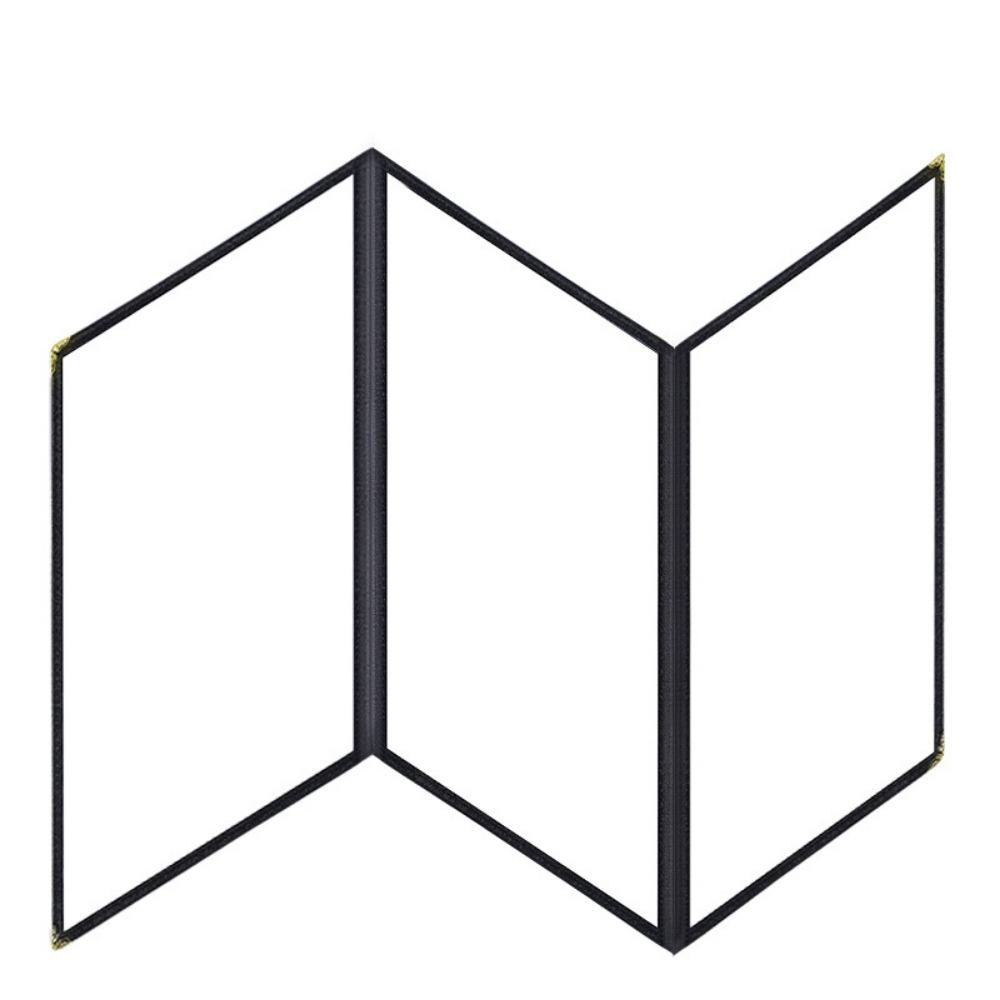 Прозрачная ПВХ обложка для меню формата А4, металлические уголки, книга для отображения цен меню, папка на кольцах, бар, кафе