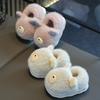 Детская обувь Нескользящие Теплые Женские тапочки Милые Мультяшные Зимние Хлопковые Вставки Хлопковые тапочки Кроссовки для девочек Zapatos Niña