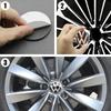 VW  56mm 60mm 65mm VW Logo Car Wheel Hub Center Cap Stickers Decal For Volkswagen B5 GTI Golf 5 Caddy Passat b6 Tiguan Polo MK6