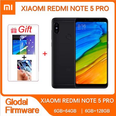 Оригинальный Xiaomi Redmi Note 5 PRO Dual SIM 5.99'' Сотовый телефон 6 ГБ 128 ГБ 12 МП+5 МП+13 МП Snapdragon 636 Восьмиядерный 4G Мобильный телефон