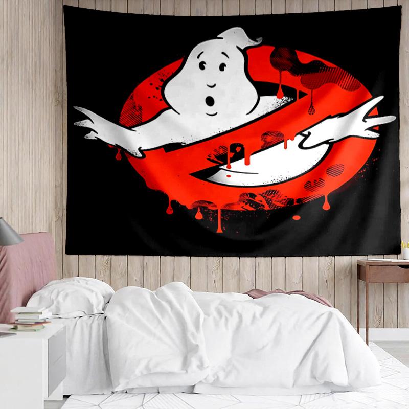 Ghostbusters Tapestry for Bedroom Aesthetic Classroom Tapestries Wall Hanging for Living Room Dorm Office,Ideal Creative Gift
