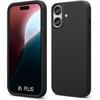 Protective Case - Silicone - for iPhone 16 Plus - Ultra Slim - Shockproof - Black