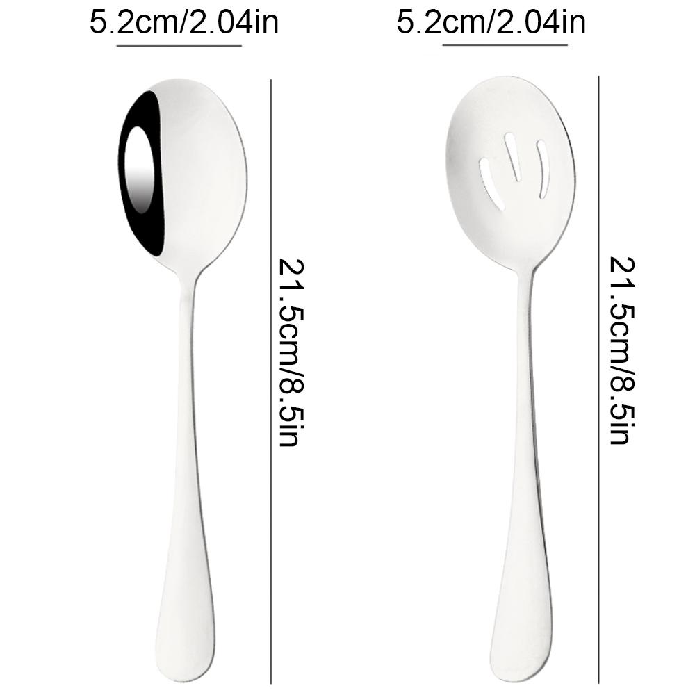 12 шт. набор ложек для салата из нержавеющей стали, кухонный сервер, посуда для макарон, общественная серебряная посуда с использованием инструментов для ресторана-шведского стола